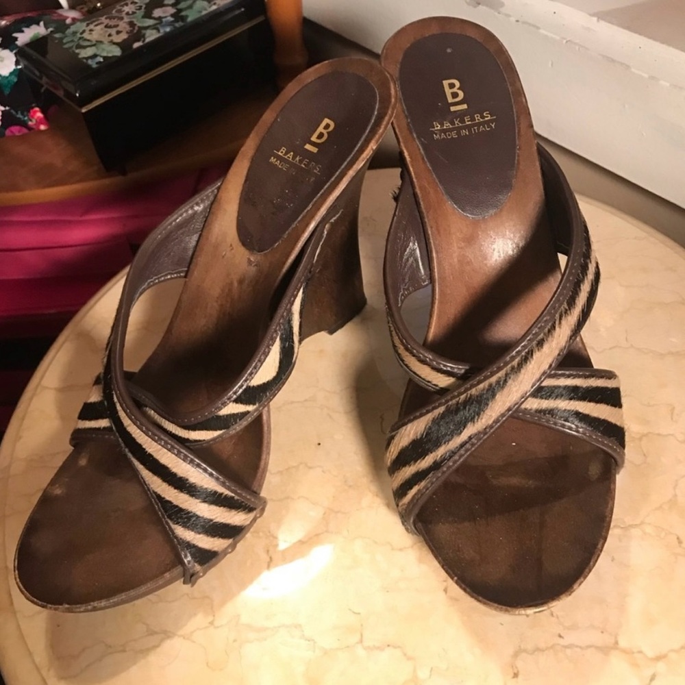 Bakers Women's Zebra Striped Heels - Picture 2 of 4